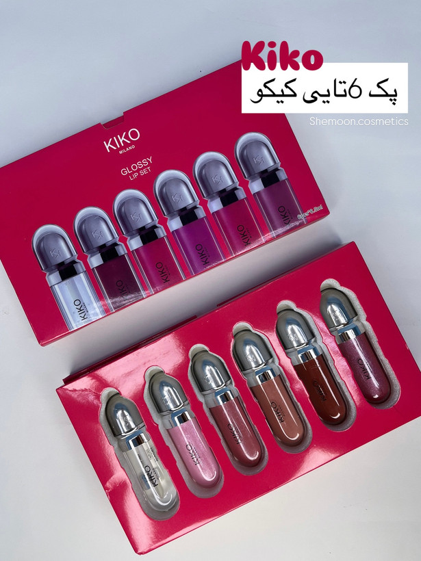 لیپگلاس طرح کیکو پک ۶عددی اصل با رنگ های متنوع و جذاب در شیمون